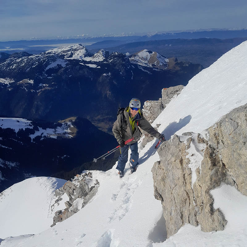 Sommet du Jallouvre en ski de rando