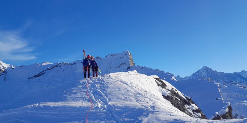 Ski : sommet du Dérochoir à Passy