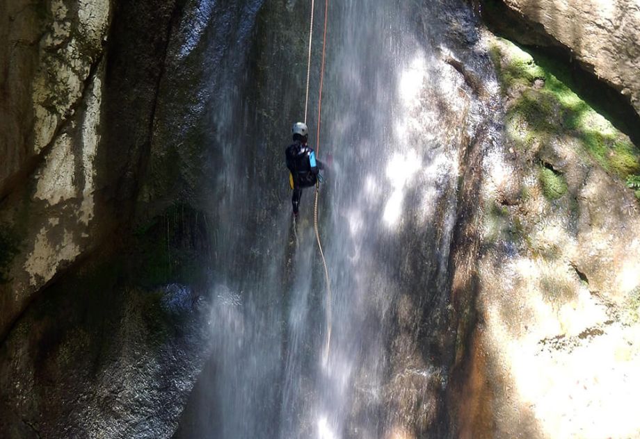 Rappel canyon de Balme à Magland