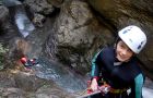 Canyoning in Nyon: abseiling with children